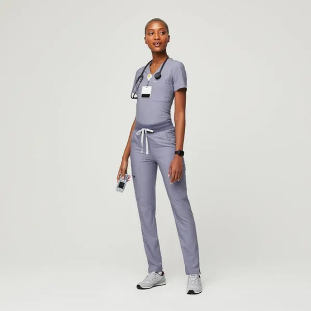 Figs Vapor Blue Catarina Scrub Top